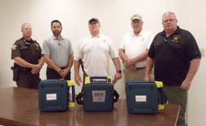 Henry County (Indiana) Sheriff's Office staff, AED.us donation recipients