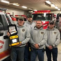 Jason Lewis of Marshall Township Fire Department, AED.us giveaway winners