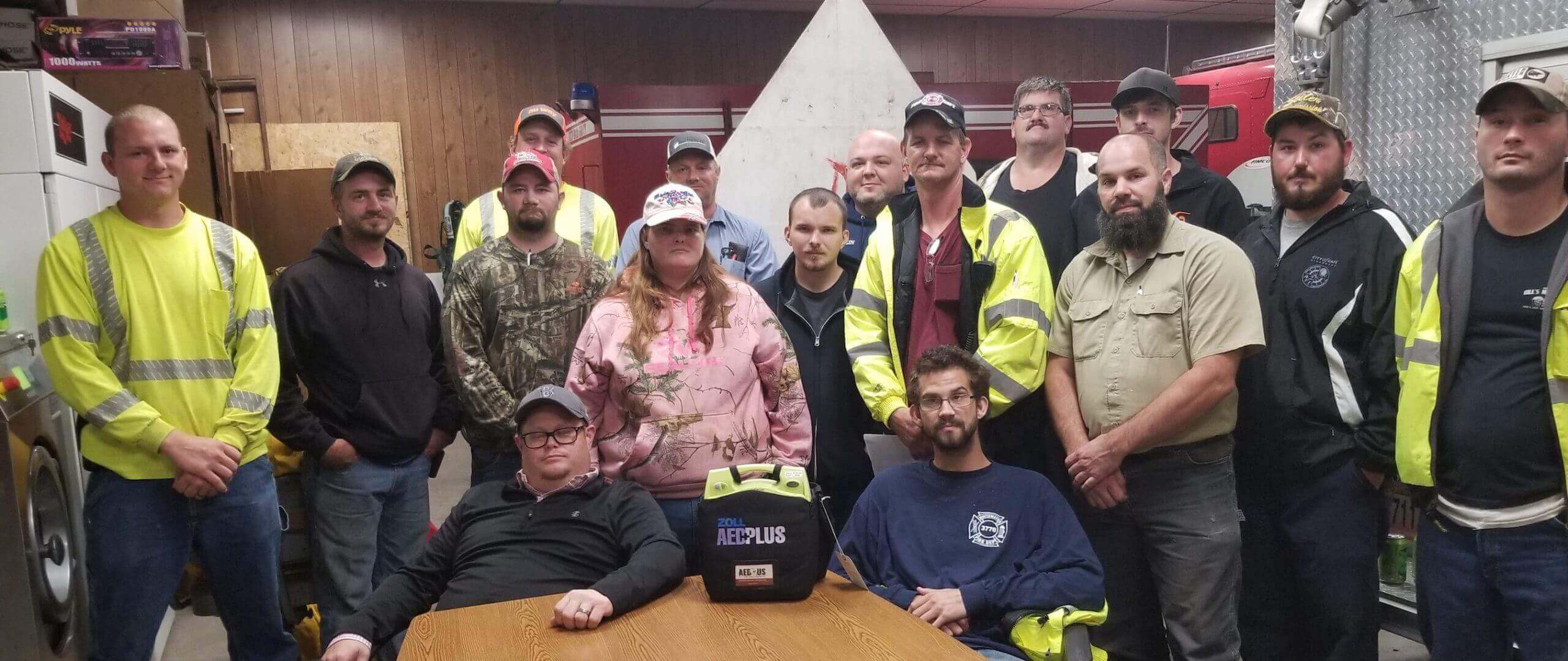 Whitewater Fire Protection District staff, AED.us giveaway winners