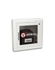 Physio-Control AED Wall Cabinet with Alarm, Fire Rated (White)