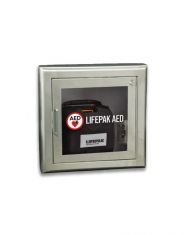 Physio-Control AED Wall Cabinet with Alarm (Stainless Steel)