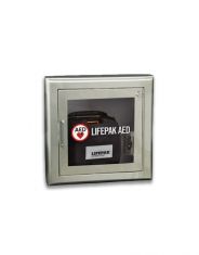 Physio-Control AED Wall Cabinet with Alarm and Strobe (Stainless Steel)