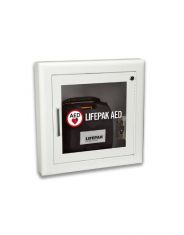 Physio-Control AED Wall Cabinet with Alarm (White)
