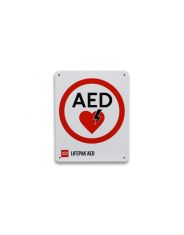 Physio-Control AED Wall Sign Flat w/Traditional Logo