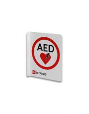 Physio-Control AED Wall Sign T-Mount w/Traditional Logo
