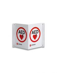 Physio-Control AED Wall Sign Tent Style w/Traditional Logo