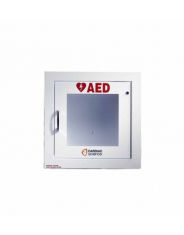 CARDIAC SCIENCE AED WALL CABINET: FULLY-RECESSED WITH ALARM, SECURITY ENABLED