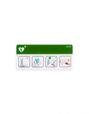 Philips AED Awareness Sign Placard - Green