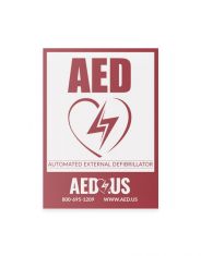 AED.us AED Flat Wall Sign