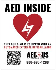 AED.us AED Inside Window Decal
