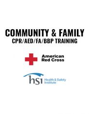 Community & Family CPR/AED/FA/BBP Training