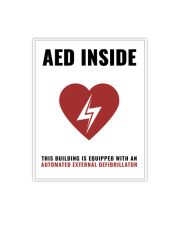 "AED Inside" Window Decal - Non-branded