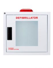 Standard Large AED Cabinet with Alarm & Strobe - front
