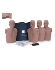 PRESTAN Professional Adult Jaw Thrust Manikin w/ CPR Monitor - Medium Skin Tone (4-pack)