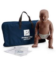 PRESTAN Infant Manikin with CPR Monitor - Dark Skin Tone (Single)