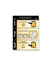 Quick Start Reference Card for Defibtech Lifeline VIEW/ECG/PRO AED