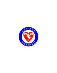 DEFIBTECH “CPR-AED TRAINED” DECAL 2.25"