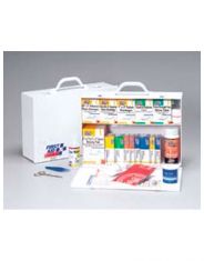  2 Shelf Industrial First Aid Station - 75 Person