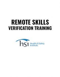 Remote Skills Verification (RSV)