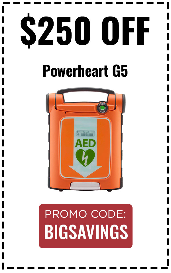 $250 OFF Powerheart G5 AED