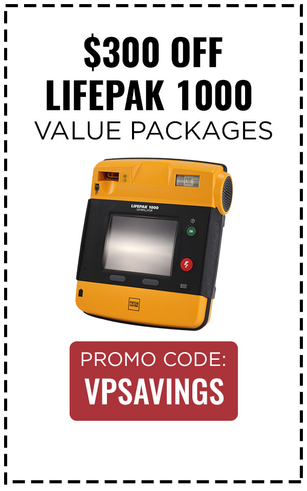 $300 off LIFEPAK 1000 Value Packages.